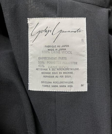 1980's yohji yamamoto femme デザインダブルジャケット（F-J-044xxx）