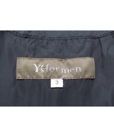 Y’s for men yohji yamamoto レザー切替え スタンドカラーブルゾン（ML-Y03-100）