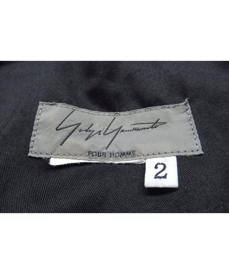15aw yohji yamamoto pour homme 切りっぱなし 裾レイヤードデザイン サルエルパンツ（HY-P1）