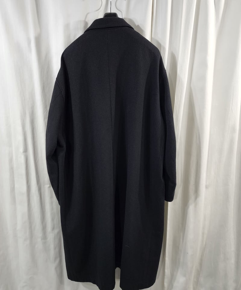 【Y's for men】黒 ウールコート Y's for men yohji yamamoto 黒 テーラードロングコート (HN-CO