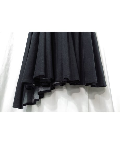 Y’s yohji yamamoto サイドスリットデザイン アシメトリーフレアスカート（YE-S20-233）