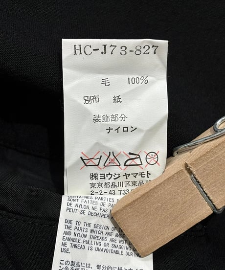 未使用 1999SS yohji yamamoto pour homme vintage デザインジャケット（HC-J73-827）