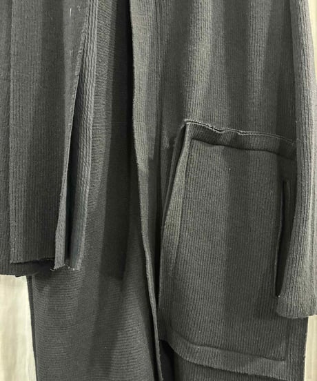 2020AW yohji yamamoto pour homme ストール付きロングニット（HR-T16-177）