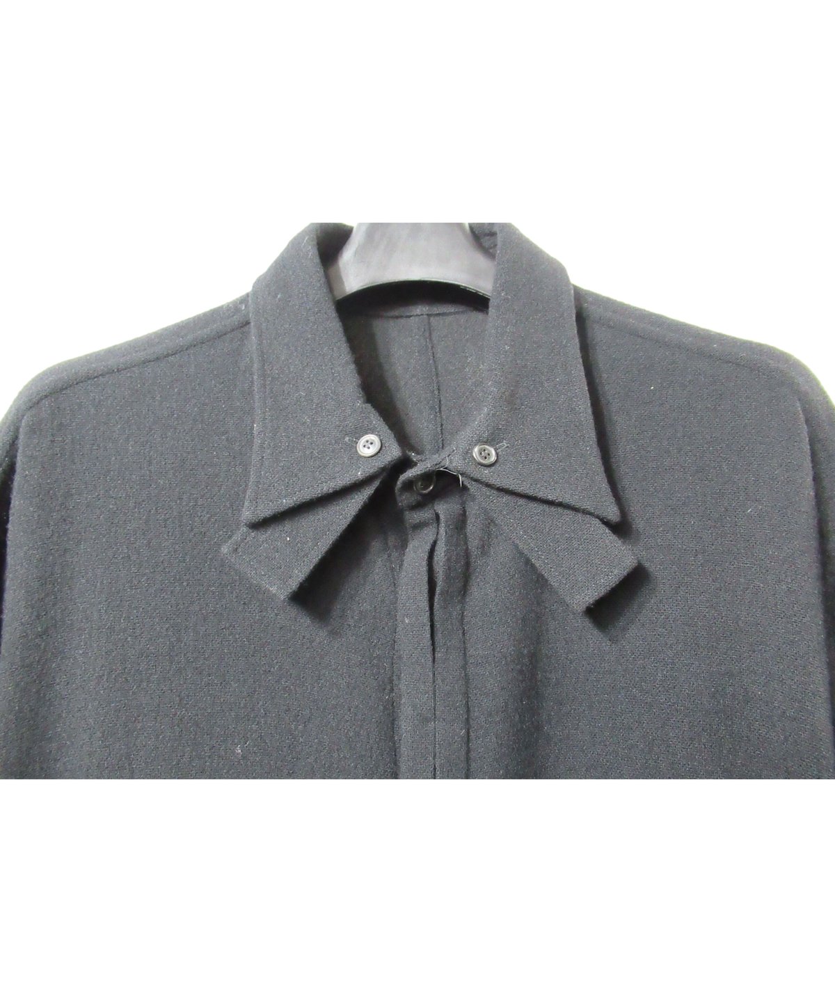 19aw yohji yamamoto pour homme フライフロントデザイン ウール 