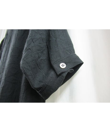Y's yohji yamamoto シンプル シワ加工5分袖シャツ YX-B10-317