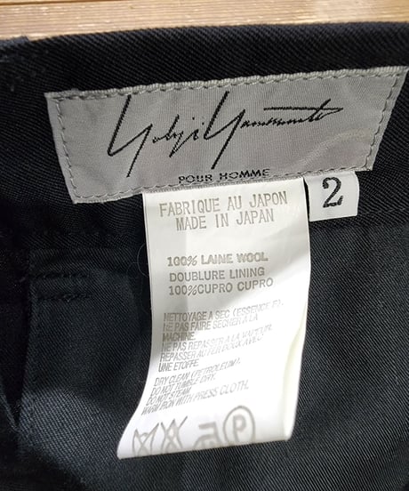 04ss yohji yamamoto pour homme  セットアップカラー釦スーツ  (HZ-J72-100)
