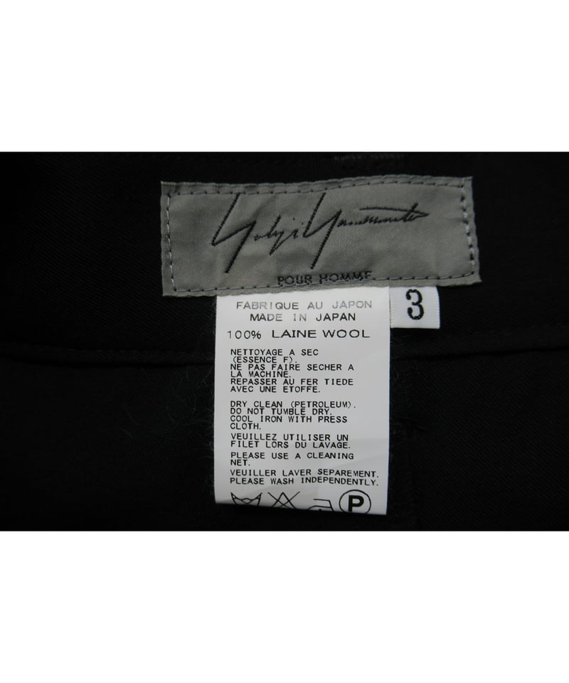 美品 2016AW yohji yamamoto POUR HOMME 袴パンツ(HR-P72 美品 2016AW yohji yamamoto POUR HOMME 袴パンツ(HR-P72