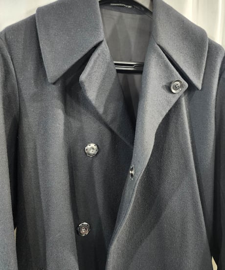 2020aw yohji yamamoto pour homme スナップ釦 黒 ベルト付き コート （HR-C31-146）