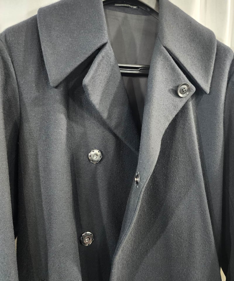 2020aw yohji yamamoto pour homme スナップ釦 黒 ベルト付き 2020aw yohji yamamoto pour homme スナップ釦 黒 ベルト付き