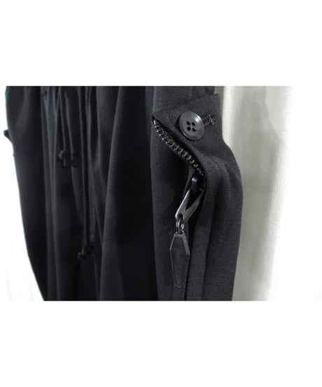 14aw yohji yamamoto pour homme GOTHICチャーム付き テーパードパンツ（HF-P11-100）