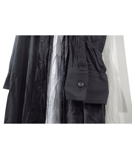 20aw yohji yamamoto femme レーヨン デザインロングブラウス（FR-B05-203）