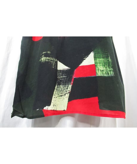 16ss yohji yamamoto pour homme 朝倉優佳ペイント ロングブラウス（HO-B62-222）
