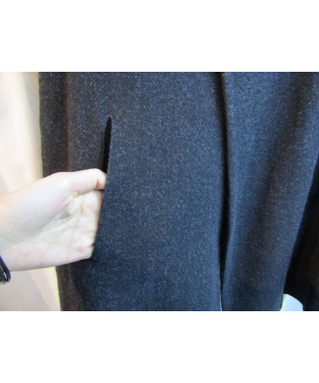 08aw yohji yamamoto femme フリンジデザインハーフコート FE-C13-150