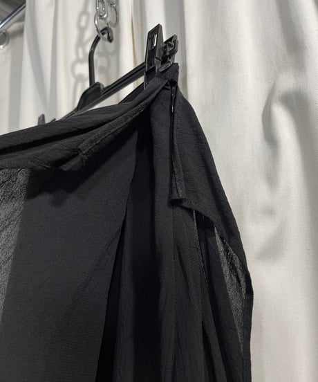 2009SS yohji yamamoto +NOIR ラップロングスカート（NV-S18-211）