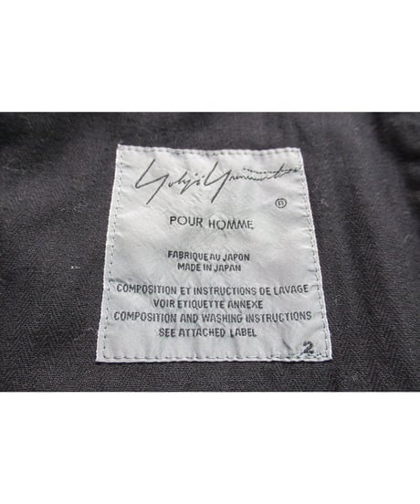 2017AW yohji yamamoto pour homme バックロゴプリント コットンブルゾン（HK-Y99-004）