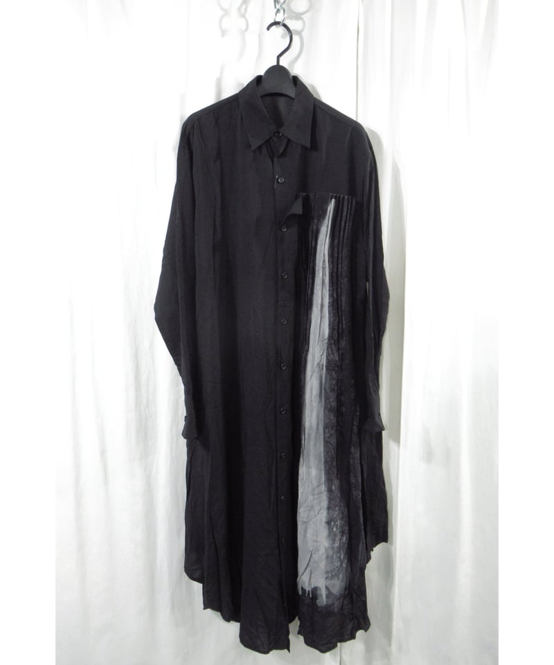 20aw yohji yamamoto femme レーヨン デザインロングブラウス（FR-B