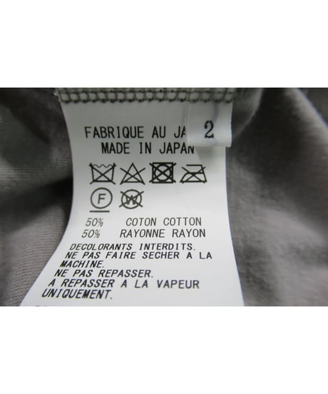 Y’s yohji yamamoto アシメトリーデザイン 長袖カットソー グレー（YL-T09-569）