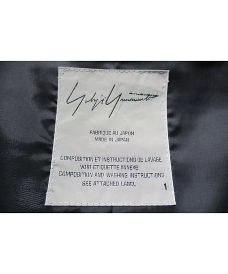 06aw yohji yamamoto femme ステッチ 燕尾デザイン ダブルジャケット（FB-J28-110）