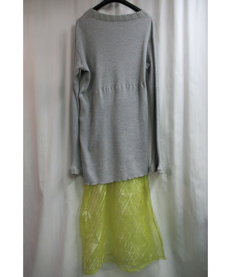 94ss yohji yamamoto femme vintage ニット切替デザインワンピー