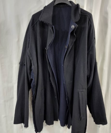 2015aw yohji yamamoto pour homme レイヤードリバーシブルジャケット  (HY-B15-105)