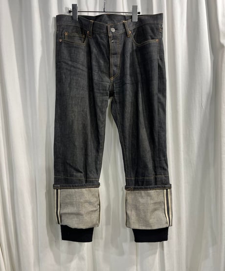2004AW yohji yamamoto pour homme リブ付きデニム（HJ-P38-008）
