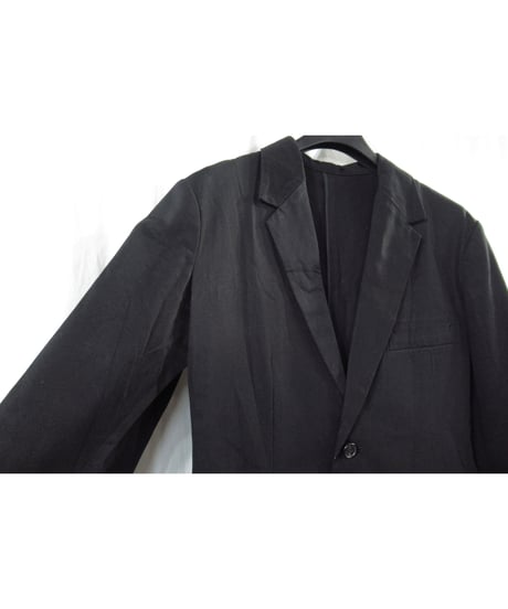 03ss yohji yamamoto femme 切りっぱなし ステッチデザイン コットンジャケット（FQ-J13-045）