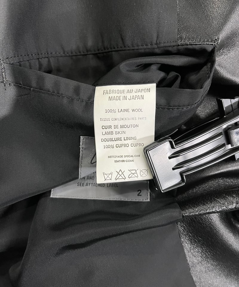 2003AW yohji yamamoto pour homme 羊革切替えジャケット（HU-