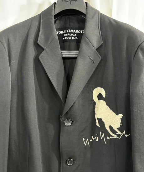 2018AW yohji yamamoto pour homme 1990SS REPLICA 犬刺繡ジャケット（HV-J68-528）