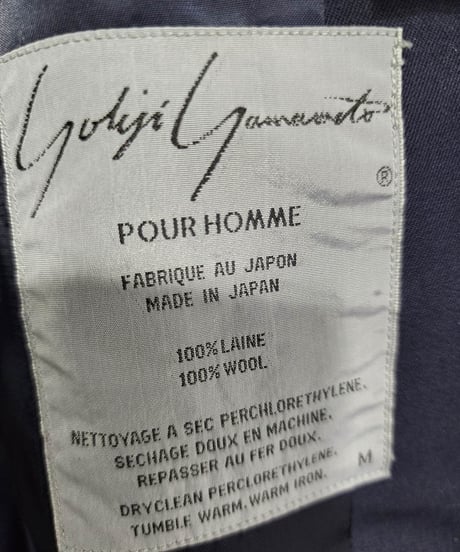 1990ss yohji yamamoto pour homme vintage 紺 犬刺繍ケンタ ジャケット  yy-2