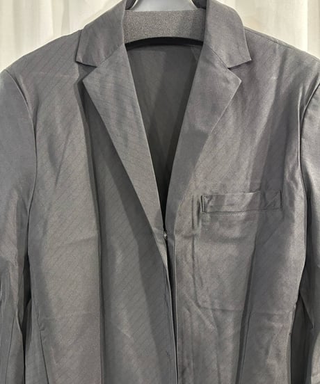 yohji yamamoto +NOIR ストライプシンプルジャケット（NU-J09-407）