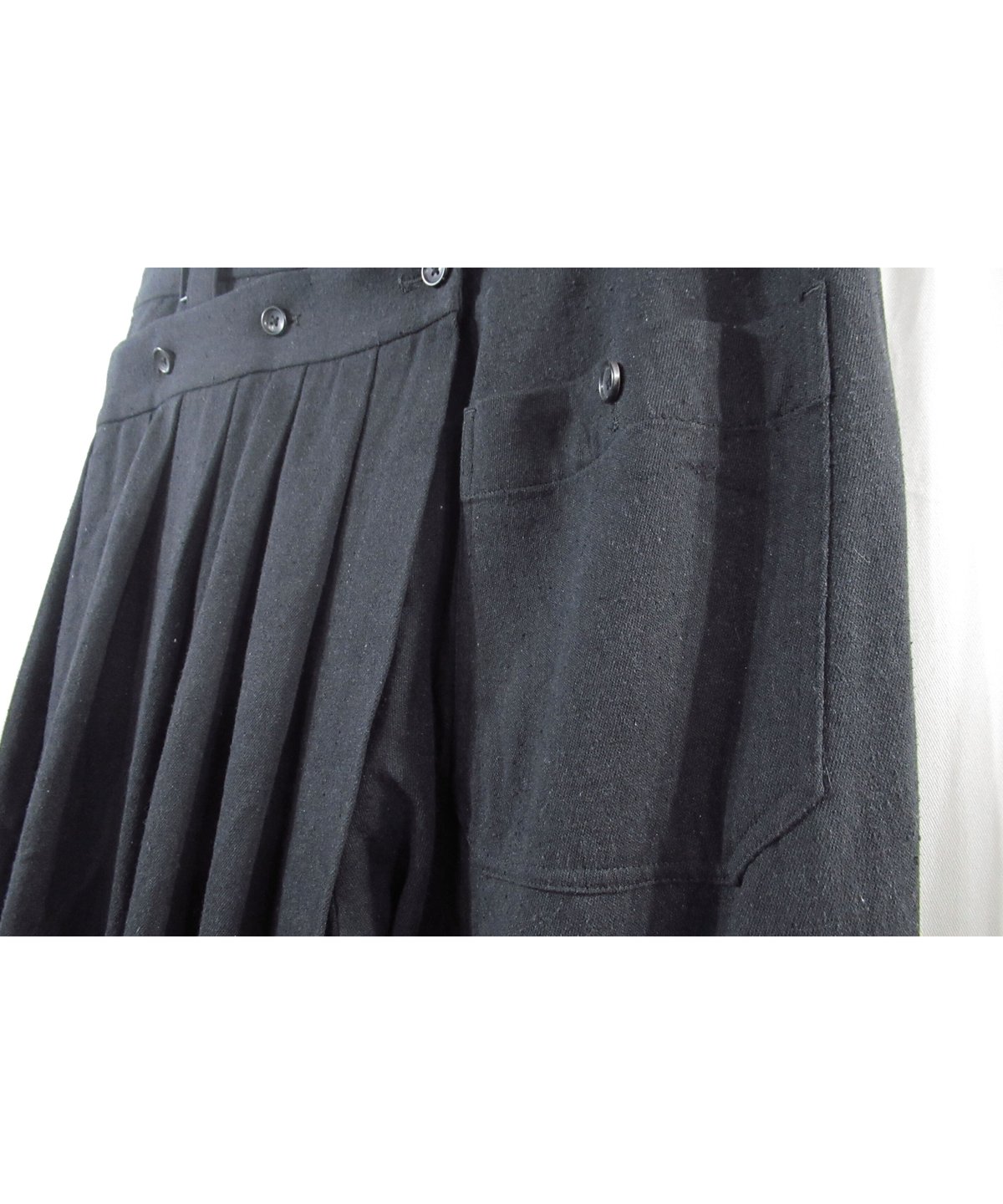 M*u様 yohji yamamoto pour homme プリーツ付きパンツ 15aw yohji yamamoto pour homme ワイド クロップドパンツ（HY-