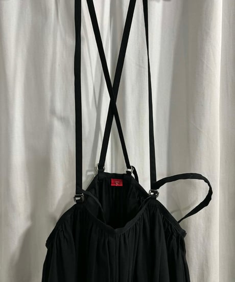 Y's レッド yohji yamamoto シルク ロングスカート（RV-S59-426）