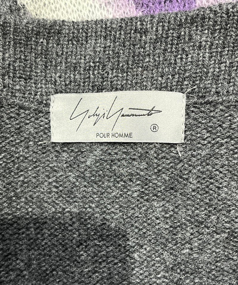 2021AW yohji yamamoto pour homme 花柄ロングカーディガン(HX 2021AW yohji yamamoto pour homme 花柄ロングカーディガン(HX