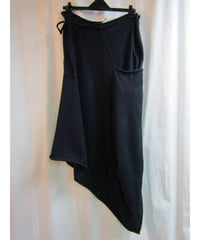 Y's yohji yamamoto 紺 ラップデザインアシメトリースカート YV-T56-169