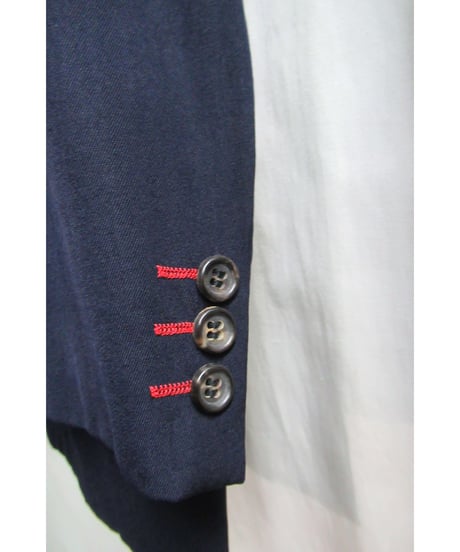 レア 80's COMME des GARCONS HOMME PLUS vintage 紺 カラーホール 3ピースセットアップ PJ-05077M
