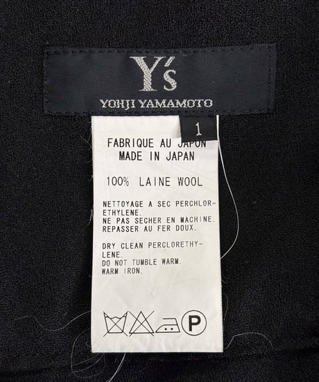 Y's yohji yamamoto レイヤードスカート（YY-S26-101）