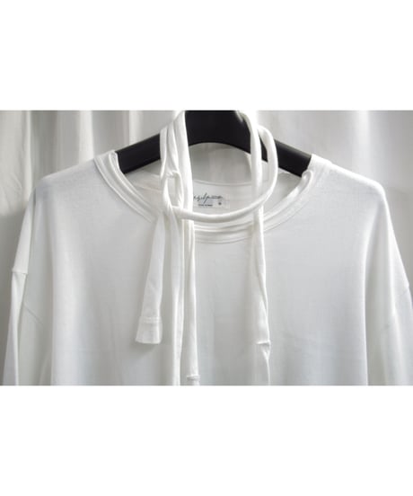 17ss yohji yamamoto pour homme 紐 ダメージ加工デザインカットソー（HD-T82-099）