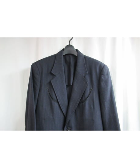 02aw Y's for men yohji yamamoto ストライプデザインジャケット ME-J21-110