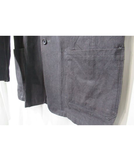 94ss yohji yamamoto pour homme vintage グレー パチポケットデザイン コットンジャケット（HT-J81-005）