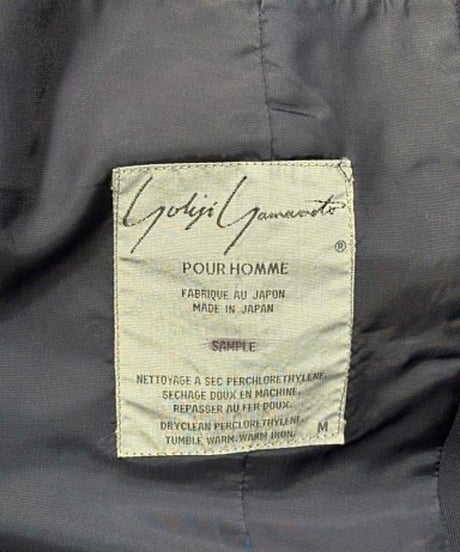 SAMPLE 1991SS yohji yamamoto pour homme vintage 丸文字ロゴ カバンジャケット（H-J-268xxx）