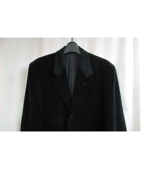 yohji yamamoto COSTUME D' homme 襟デザインベロアジャケット HV-J84-022