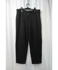 07aw yohji yamamoto pour homme タック入り ステッチデザイン シンプルテーパードパンツ（HX-P65-137）