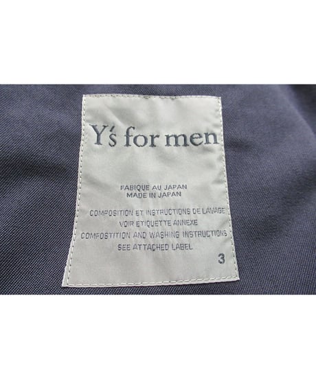 Y’s for men yohji yamamoto 素材切り替えデザイン シンプルブルゾン（MQ-Y42-100）