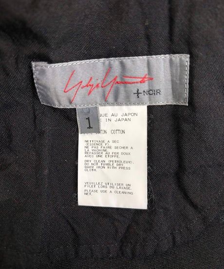 2010SS yohji yamamoto +NOIR コットンスカート（NJ-S09-009）