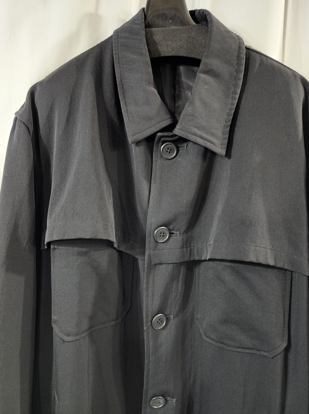 Y's for men yohji yamamoto 黒 ウールギャバジン デザイン Y's for men yohji yamamoto 黒 ウールギャバジン デザイン