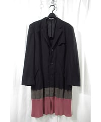 AD1993 COMME des GARCONS HOMME PLUS 脱色期 裾脱色デザイン ロングジャケット（PJ-04010S）