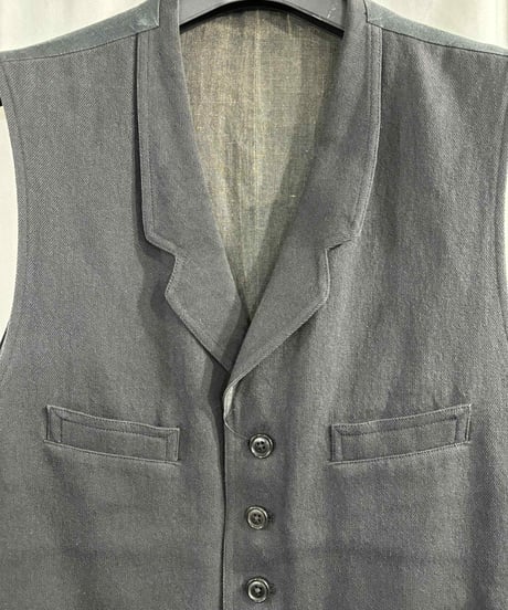 Y's for men yohji yamamoto 前後素材切り替えベスト（MT-V02-010）
