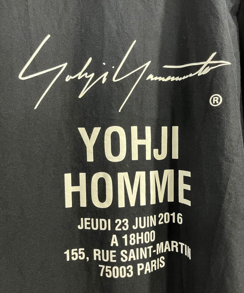 2017SS yohji yamamoto pour homme ロングブラウス（HD-B99