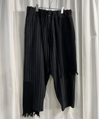 S'YTE yohji yamamoto ダメージニット切替ストライプパンツ（UV-P78-824）