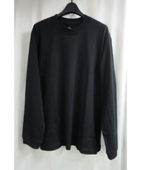 camphor tree 黒  袖リブデザインカットソー S size